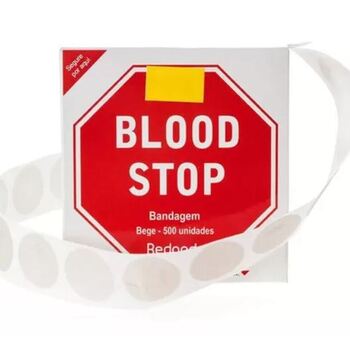 imagem BLOOD STOP BANDAGEM, REDONDO BEGE C/ 500 UNID.