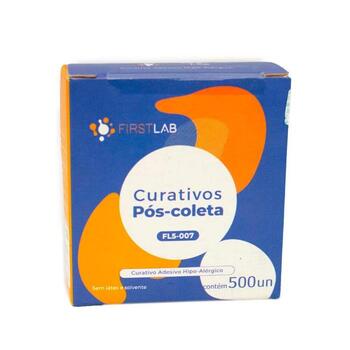 imagem CURATIVO POS COLETA ADULTO ADESIVO HIPOALERGICO ROLO C/ 500 - FIRSTLAB